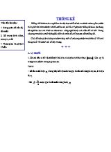 Chuyên đề Toán học 10 - Bài 1 Thống kê (Có đáp án)